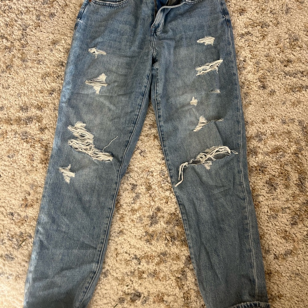 Pistola Presley High Waist Distressed BF Jeans